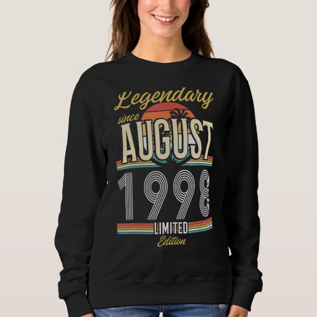 Legendär Seit August 1998 Vintag Sweatshirt (Vorderseite)