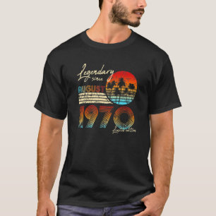 Legendär seit Bday August 1970 Vintag 50h Birt T-Shirt
