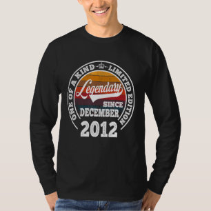 Legendär Seit Dezember 2012 10. Geburtstag 10 Jahr T-Shirt