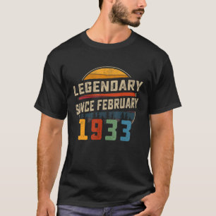 Legendär Seit Februar 1933 90. Geburtstag 90 Ye T-Shirt