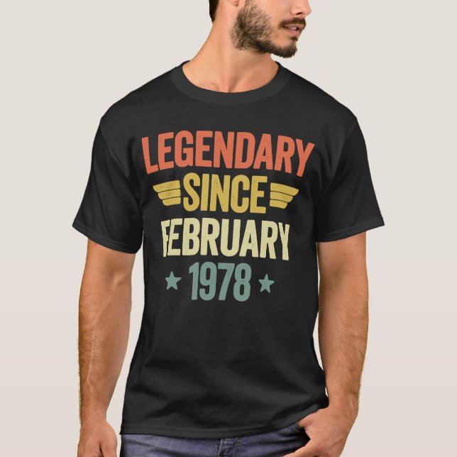 Legendär seit Februar 1978 T-Shirt (Vorderseite)