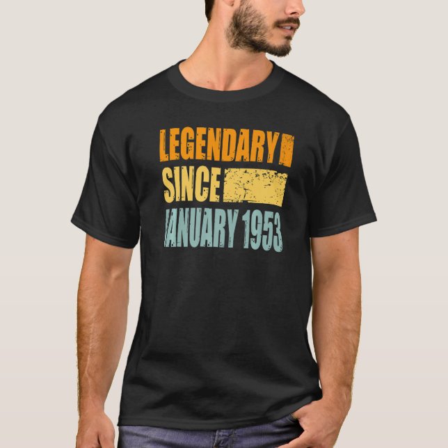 Legendär seit Januar 1953 T-Shirt (Vorderseite)
