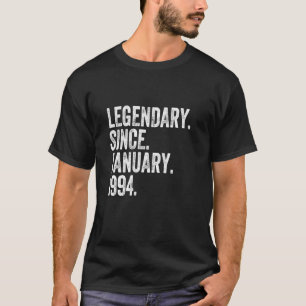 Legendär seit Januar 1994 30 Jahre alt 30. Geburt T-Shirt