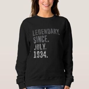 Legendär seit Juli 1934 88. Geburtstag Vintag 19 Sweatshirt