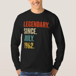 Legendär seit Juli 1962 60 Jahre alt 60. Geburt T-Shirt