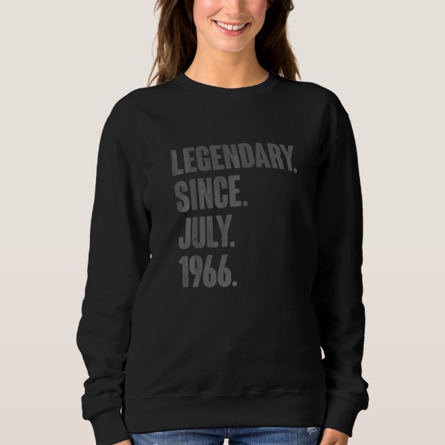 Legendär seit Juli 1966 56 Jahre alt 56. Geburtsta Sweatshirt (Vorderseite)