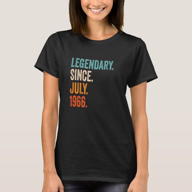 Legendär seit Juli 1966 57. Geburtstag T-Shirt (Vorderseite)