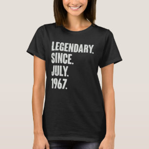 Legendär seit Juli 1967 55 Jahre alt 55. Geburt T-Shirt