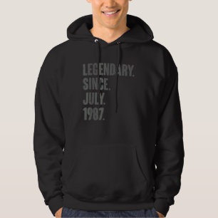Legendär seit Juli 1987 35 Jahre alt 35. Geburtsta Hoodie