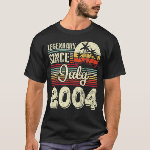 Legendär seit Juli 2004 Happy Birthday 18 Jahre T-Shirt