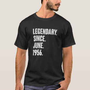 Legendär seit Juni 1956 66 Jahre alt 66. Geburtsta T-Shirt