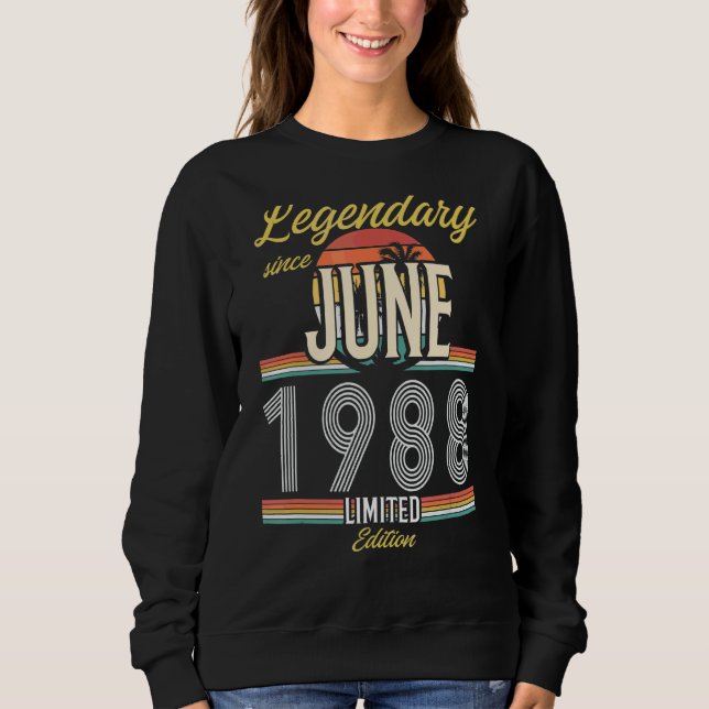 Legendär seit Juni 1988 Vintag Sweatshirt (Vorderseite)