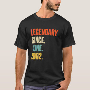 Legendär seit Juni 2002 20 Jahre alt 20. Geburtsta T-Shirt
