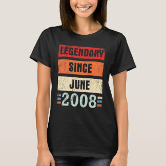 Legendär seit Juni 2008 glücklich Geburtstag für m T-Shirt