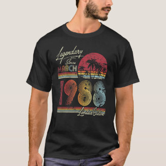 Legendär seit März 1988 34. Bithday T-Shirt