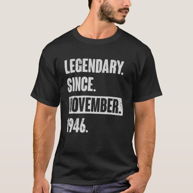 Legendär seit November 1946 , 76 Jahre alt 76. T-Shirt (Vorderseite)