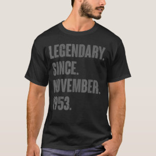 Legendär seit November 1953 69 Jahre alt 69. Bir T-Shirt