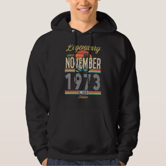 Legendär seit November 1973 Vintag Hoodie