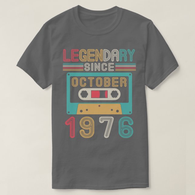 Legendär seit Oktober 1976 Glückwunsch Geburtstag  T-Shirt (Design vorne)