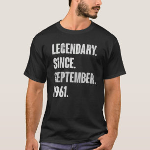 Legendär seit September 1961 61 Jahre alt 61st B T-Shirt