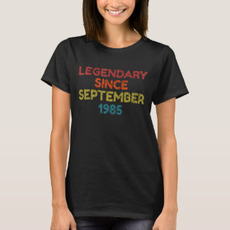 Legendär Seit September 1985 Retro Birthday T-Shirt
