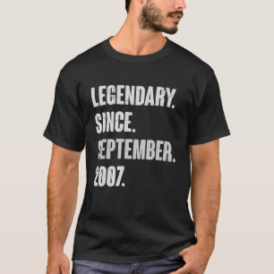 Legendär seit September 2007 15 Jahre alt 15. T-Shirt