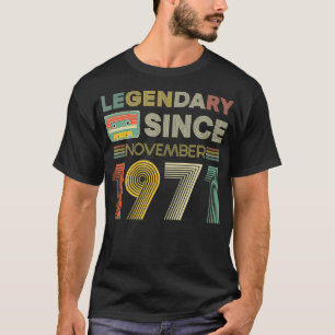Legendär seit Tape Bday November 1971 50th Birth T-Shirt