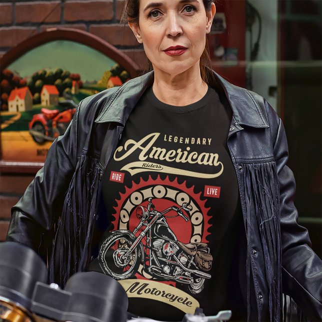 Legendäre amerikanische Motorradfahrer T-Shirt (Von Creator hochgeladen)