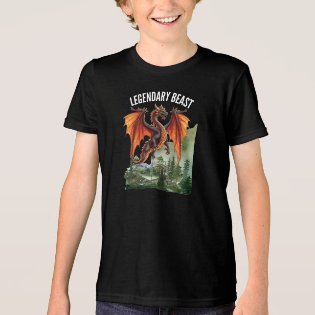 Legendäre Bestie Tri-Blend Shirt (Vorderseite)