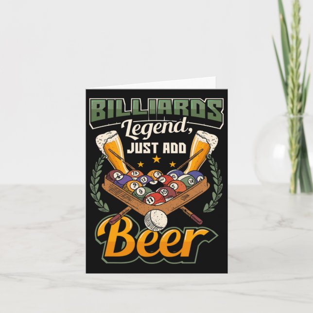 Legendäre Billiards Karte (Vorderseite)