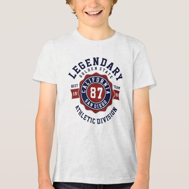 Legendäre California 87 Tri-Blend Shirt (Vorderseite)