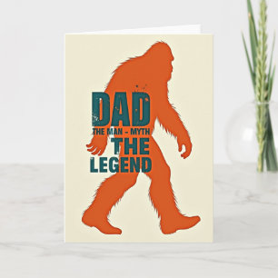 Legendäre Dad-Silhouette Karte
