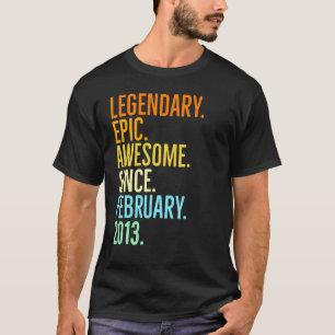 Legendäre epische großartige seit Februar 2013 Vin T-Shirt