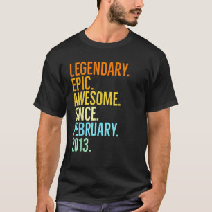 Legendäre epische großartige seit Februar 2013 Vin T-Shirt
