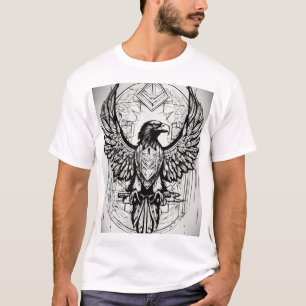 Legendäre geometrische Adler Tattooststil-T - Shir T-Shirt
