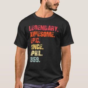 Legendäre großartige epische seit April 1959 Vinta T-Shirt