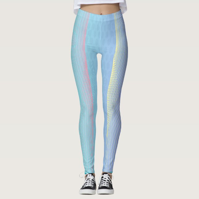 Legendäre, in Barcelona Inspiriert geometrische Le Leggings (Vorderseite)