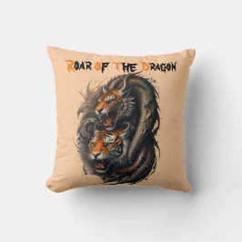 Legendäre Macht: Tiger trifft Drache Kissen