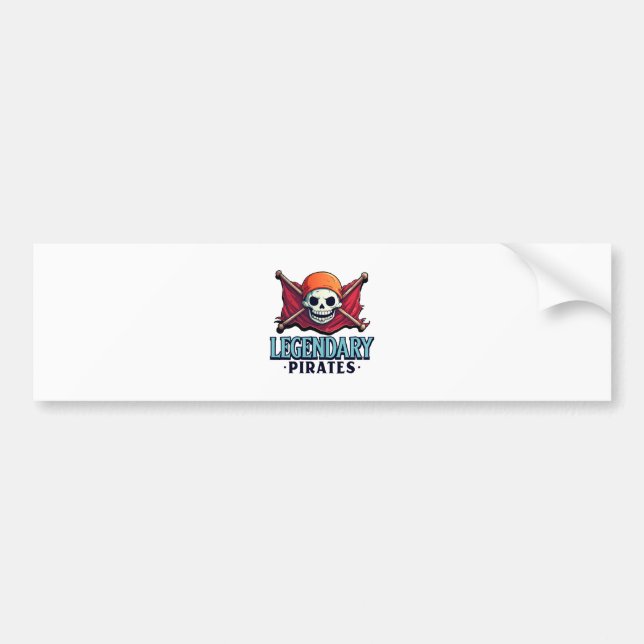 Legendäre Piraten Autoaufkleber (Vorne)