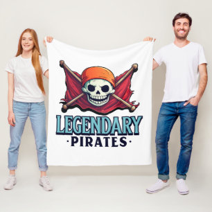 Legendäre Piraten Fleecedecke