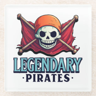 Legendäre Piraten Glasuntersetzer