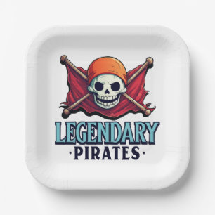 Legendäre Piraten Pappteller