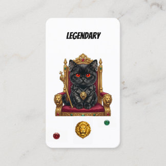 Legendäre Punk-Katzen-Sammelkart-Royal Feline  Treuekarte
