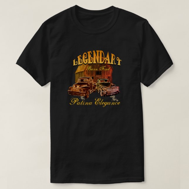 Legendäre Scheunen-Entdeckungs-Patina-Eleganz - T-Shirt (Design vorne)