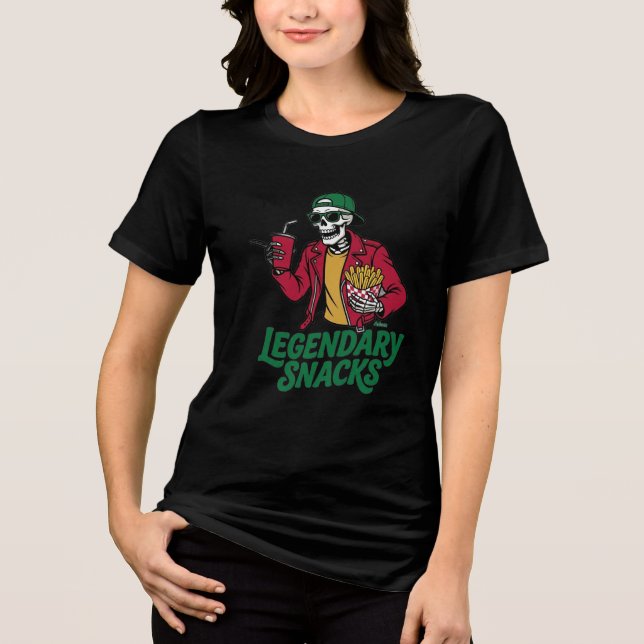 Legendäre Snacks Tri-Blend Shirt (Vorderseite)