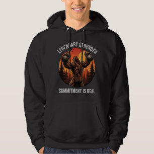 Legendäre Stärke Verpflichtung ist Real Gym Lebe Hoodie