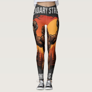 Legendäre Stärke Verpflichtung ist Real Gym Lebe Leggings