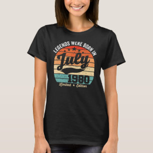 Legendäre Vintage 42. Geburtstage wurden am 19. Ju T-Shirt