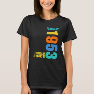 Legendäre Vintage seit Februar 1953 70. Geburtstag T-Shirt