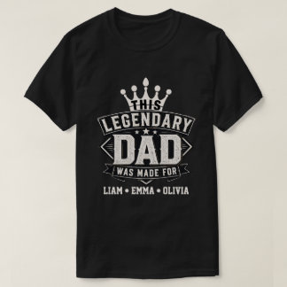 Legendäre Vintage-Typografie für Väter Design T-Shirt